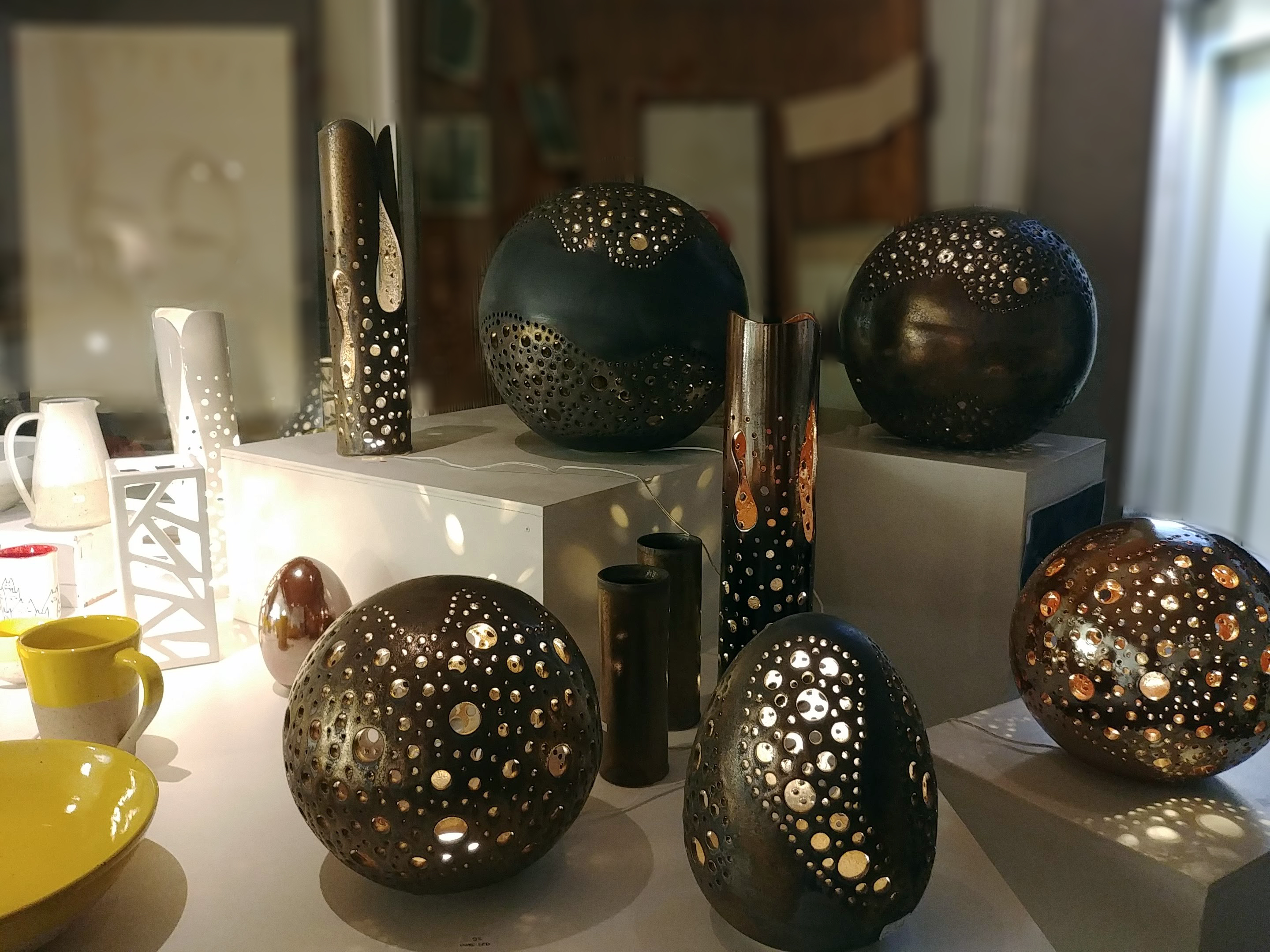 sphères céramique luminaire