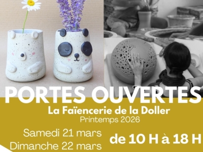 Portes ouvertes à la Faïencerie les 21 et 22 mars 2026